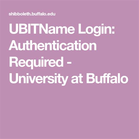 ub student portal|UBITName Login: Authentication Required .